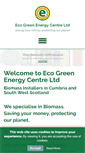 Mobile Screenshot of ecogreenenergycentre.co.uk
